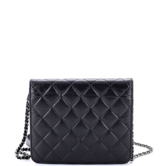 Chanel Reissue 2.55 Square Wallet on Chain Quilted Aged Calfskin Black - Picture 3 of 6